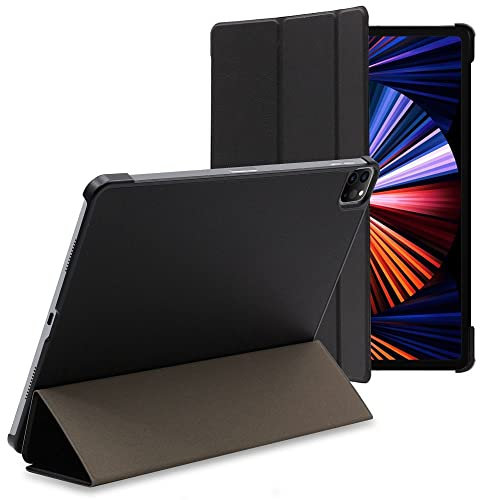 ebestStar - Cover per iPad Pro 12.9 M1 2021, 2020 Apple, Custodia Protezione Flip Magnetica, Slim Case Sottile Pelle PU, Nero