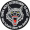 Biker Aufnäher Einen Wolf interessiert es nicht, was Schafe über ihn denken. Wolf Aufkleber/Aufbügler Alpha Tier Abzeichen zum annähen/aufbügeln | Wolf Applikation | 75x75mm