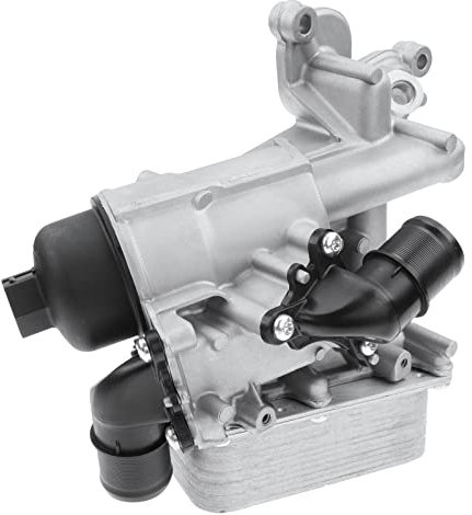 Frankberg Ölkühler Motoröl Wassergekühlt Kompatibel mit Primastar Qashqai +2 I X-Trail Vivaro A Vivaro Espace IV Grand Scénic II/III Laguna II/III Megane II/III Trafic II 2005-Heute