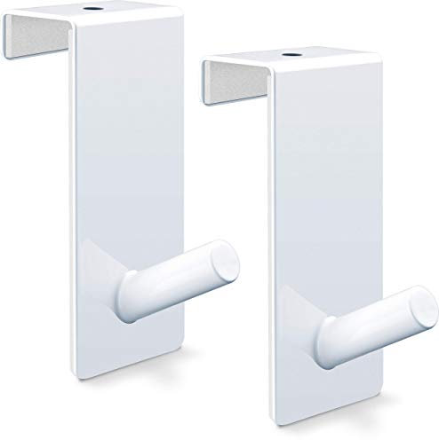 RELIBO® Flipchart Door Hook - Space-Saving & Mobile Alternative to Flip Chart Stand | Intelligent Solution for Hanging Flipchart Paper | White Painted Steel (2x)