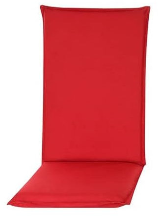 Pillows24 - Hochlehner Auflagen - 120x50cm – 8cm Dick - Premium-Material 200gsm, UV- & Wasserabweisend | Sitzauflagen Hochlehner | Gartenstuhlauflagen - Sitzauflagen Gartenmöbel | Rot