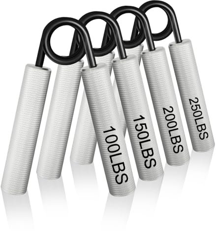 CRAZYROPE Handtrainer Unterarmtrainer, 4er Pack (45 67,5 90 112,5kg) Metall Griffkraft Trainer Handgelenk Trainer, Trainingsgerät für Handtraining und Handmuskeltraining, Fitnessgeräte für Zuhause