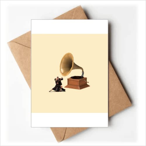 Musik-Grußkarten, klassisches Instrument, Grammophon, Tanz-Grußkarten, You are invited