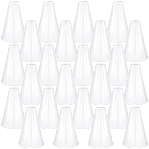 Deekin 24 Pcs White 24 Pcs Mini Cheer Megaphones Bulk for Sports Match