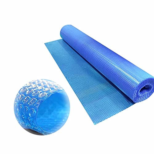 Telo Copertura Piscina Copertura Galleggiante Per Spa, Copertura Per Piscina A Bolle D'aria Per Vasche Idromassaggio All'aperto, Piscine Interrate, Coperta Termica Pieghevole Blu, Lato Bolla Verso Il