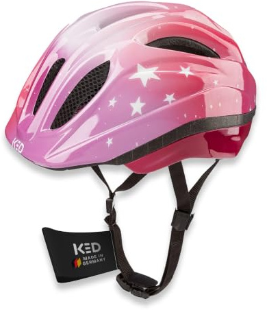 KED Meggy II Trend Fahrradhelm Für Kinder – Made In Germany, LED Rücklicht, MaxShell Technologie Und Präzise Größenverstellung