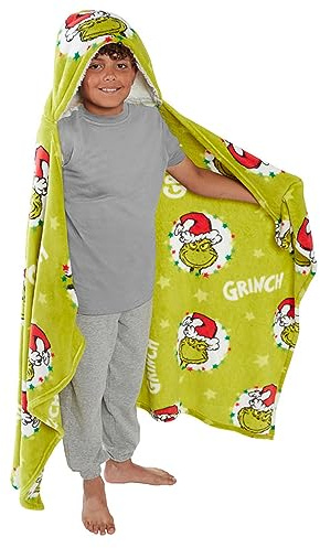 The Grinch Youths Hooded Blanket