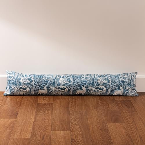 furn. Winter Woods Boudin de Porte Motif Animal Bleu Nuit