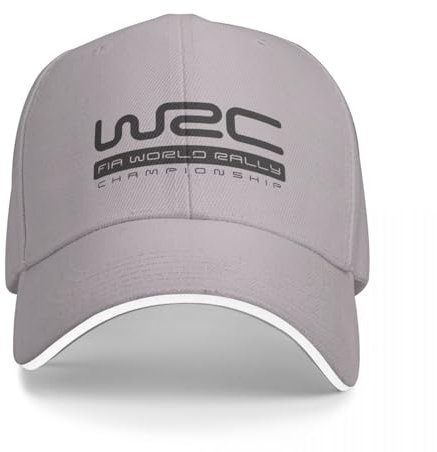 TONFON Unisex-Baseballkappe WRC Schwarze Kappe mit Rallye-WM-Logo Flauschige Baseballkappe für Bergsteigen Unisex
