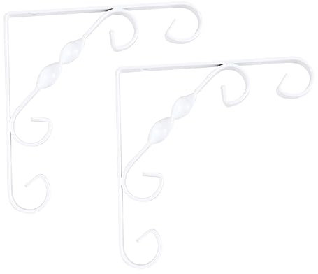 POPETPOP 2 Piezas soporte para colgar macetas muro decoración colgador macetas estantería para macetas planta macetas de interior soporte de maceta de metal estante para macetas colgante