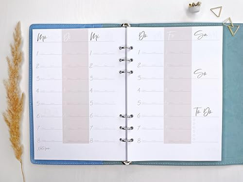 Wochenübersichten | undatiert | Modul für den Lehrerkalender | Modularer Unterrichtsplaner | Kalendereinlagen | Nachfüllseiten (20 Seiten)