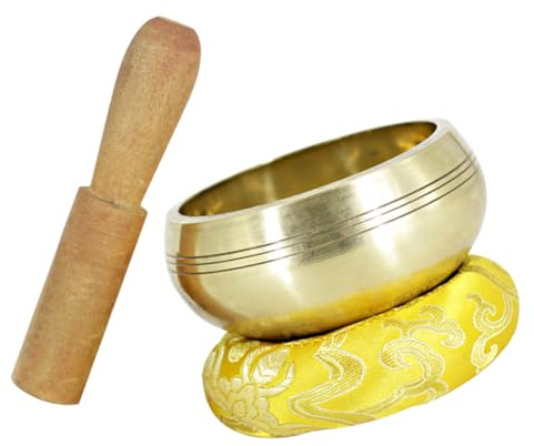 2 Sets Klangschale, Gebetsschale, Chakra-Steine, Yoga-Outfit, buddhistische Gebetsschale, Räucherschalen, Stimmschale, Heilung, tibetische Klangschale, Yoga-Schale, Yoga-Klangschale, Werkzeug, manu