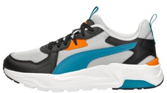 Puma Trinity LITE JR, Unisex Sneaker, COOL Light Gray-Tropical Blue-Puma Black,