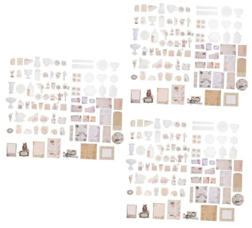 NUOBESTY 3sätze Vintage Scrapbook Papier Für Scrapbooking Retro Dekoration Teiliges Mit Einzigartigen Designs Für Journaling Notizbücher Und Bastelprojekte