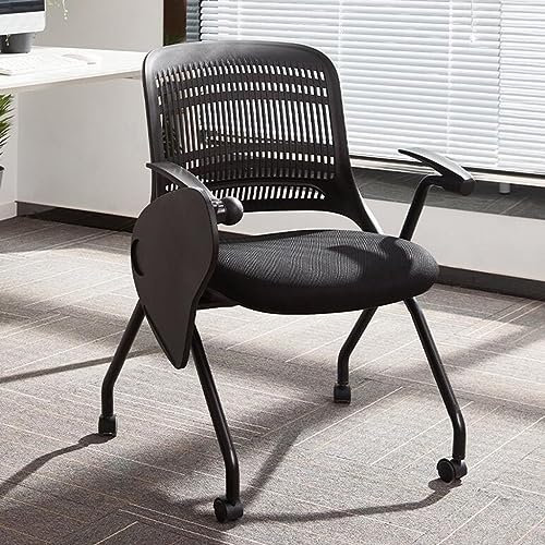 Netz-Bürostuhl, Arbeitsstühle mit Armlehnen, ergonomischer Schreibtischstuhl, Klappstühle mit Rädern, Besprechungsstuhl für Studenten, Tischstuhl mit Metallrahmen und Rückenlehne für Konferenzräume