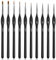 HOTUT Professionnels Détail Pinceaux, 10 Pièces Pinceau à Détails Fins Kit, Pinceaux à Poils Fins pour Peinture, Modélisme, pour Acrylique, Modélisme