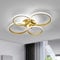 Riserva LED Deckenleuchte Dimmbar, 4-Runden Deckenlampe LED Gold Wohnzimmer mit Fernbedienung 3000K~6500K, 39W Deckenbeleuchtung Modern für Wohnzimmer, Schlafzimmer, Esszimmer, Küche, Korridor, Balkon