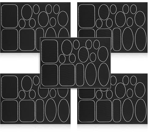 75 PCS Down Jacket Repair Patch Nylon, Waterproof Jacket Repair Patch, Self-Adhesive Down Jacket Patches for Clothing, Repair Patch Fabric Sticker, Different Size and Shape for Clothes Bag Repair