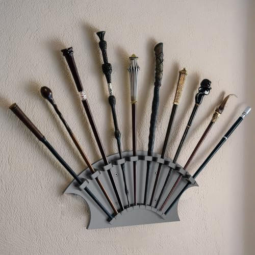 DAUCHVNY Wand Wall Mounted Display Holder for 10 Wands, Wand Display Stand for Wand Collectors and Enthusiasts, Wand Wall Mounted Display Holder for Living Room, Bedroom and Office