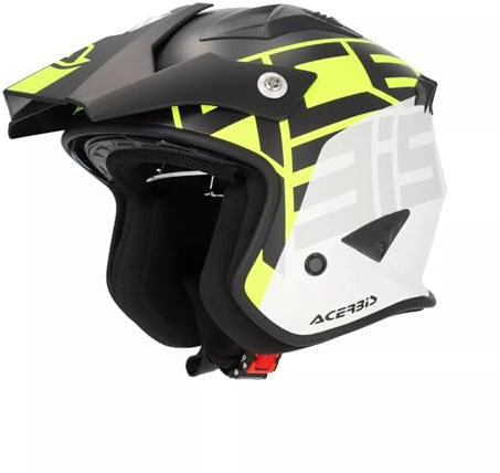 Acerbis Jethelm Aria Graphic, Schwarz/Neongelb, Größe L