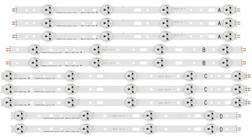 WHARGTSL LED Backlight Bars Fit For Philips 40PFL3108T/60 40PFL3208T/60 40PFL3208H/12 40PFL3078/12 40PFL3107H/60 40PFL3107H/12 40PFL3078K/12