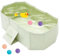 Baignoire pliable pour bébé de 0 à 8 ans - Baignoire intégrée avec vis de vidange - Pour bébé de 0 à 8 ans - Vert
