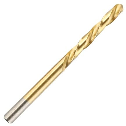 MIKFESPO 5pcs Drill Bit Left Hand 3.2/4.8/6.4/8.0/8.7mm Extractor Tools For Drilling/reversal Gold HSS