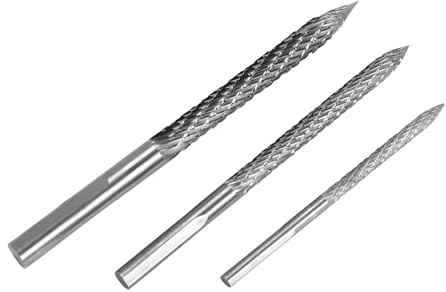 Aboiledy 3Er-Pack Reifenbohrer, Verschiedene GrößEn, Reifenreparatur, Hartmetallbohrer, Reifenflicken, Stopfenschneider, Drahtschneider, Reibahle, Bohrer