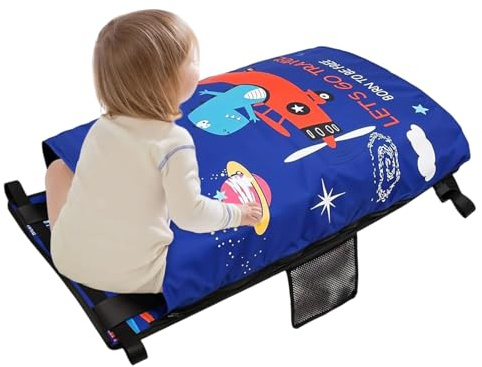 Qkbuza -Flugzeugbett, Fußstütze, Reisebett, Flugzeug, tragbare Reise-Hängematte für Babys, Mädchen, Outdoor, Kreuzfahrt, Urlaub, Schlafen, Camping, Strandausflüge
