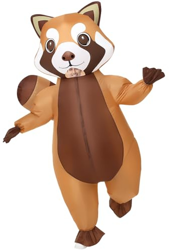 Spinosaurus Inflatable Raccoon Costume for Adult Halloween Inflatable Costume Blow Up Animal Costumes for Woman Men