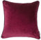 McAlister Textiles Matter Samt | Kissenbezug für Sofakissen in Weinrot | 50 x 50cm | erhältlich in 25 Farben | griffester Samt edel paspeliert | Kissenhülle für Samtkissen