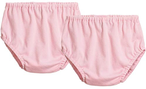 City Threads Baby Girls Boys Diaper Covers Bloomers Cotton Soft Comfortable Durable Made in USA 2-Pack, Pink & Pink, 3T