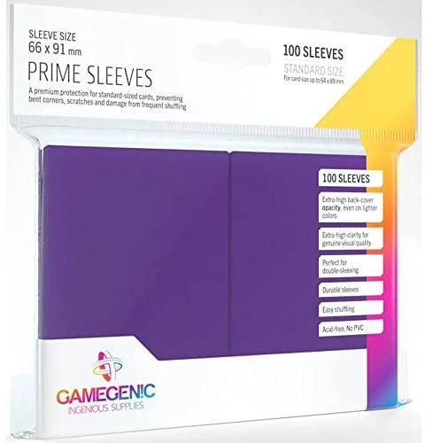 Gamegenic, Prime Sleeves Purple, Sleeve Color Code: Gray