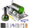 Glass Bottle Cutter Kit, Bottle Cutter DIY Machine with Size Marking for Cutting Round, Square, Oval Bottles and Mason Jars, Accessories Kit Gloves Sandpaper Pencil Glass Cutter for DIY Craft Project