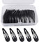 Lot de 50 barrettes à cheveux pour fille - 5 cm - En métal - Mini pinces à cheveux - Pour enfants et filles - Noir