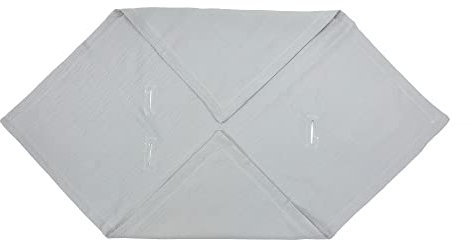KraftKids Decke für Babyschale in Doppelkrepp Grau, 75 x 75 cm große Baby-Decke, luftige und praktische Musselin Decke für heiße Tage im Sommer