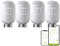 Qiumi Zigbee Thermostat Radiator Valve, Smart Programmable Thermostat, Temperature Heater,eTRV, Alexa,Googlehome, Voice Control, connector type is M30 x 1.5