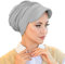 sufirit Head Beanie, Turbans für Frauen, Hijab Cap, Chemo Caps, Instant Hijab, Headwraps, Chemo Headwear, Beanie-Mütze, Grau, Einheitsgröße