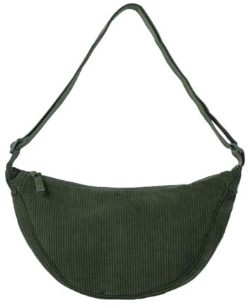 Jiliyote Damen Halbmond Umhngetasche - Cord Crossbody Bag / Recht fr Arbeit, Einkaufen & Schule