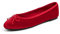 Feversole Ballerina Velluto Colorata con Cuscino in Memory Foam per amaretti da Donna Rosa Taglie 40 EU