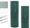 90CM X 25M(3FTX82FT) Green Hot Dipped Galvanised Wire Mesh 4in X 3in Hole Size PVC Coated Wire Fencing Mesh Fencings Roll Wires Netting Chain Link Fencings for Garden Vegetables Animals Enclosure