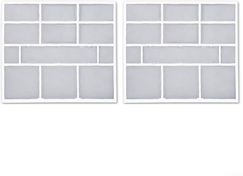 Lot de 2 filtres à poussière pour climatiseur d'intérieur pour une propreté améliorée (31 x 27,5 cm)