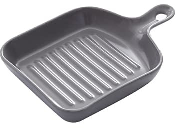 SOLUSTRE Keramik Grillplatte mit Antihaftbeschichtung Mikrowellengeeignet und Leicht für Küchengebrauch