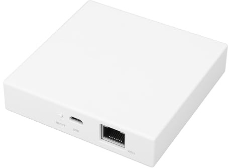 Eujgoov Smart Home Supplies Hub Filaire pour Bridge THP10 Z X Prend en Charge Matter Thread et ZigBee Multi Protocole Multi Télécommande Smart Linkage avec OS X Homekit