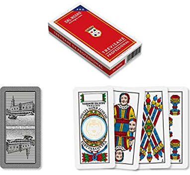 Dal Trevisane Regional Playing Cards, Case 3+ Years, Red, Colour, 15005