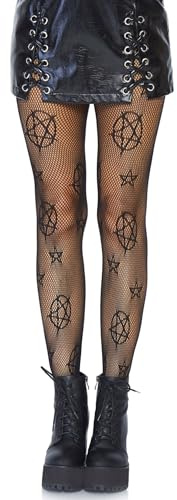 Leg Avenue 8144-00122 Occult Net Tights, O/S, Black