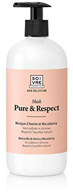 Soivre Cosmetics, Mascarilla capilar Pure & Respect. 500 ml.