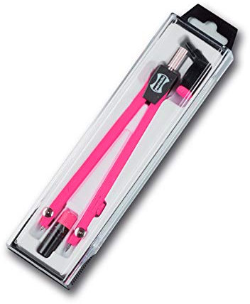 'Trousse Compas 3 pièces. Fluo LX.3 Fuchsia