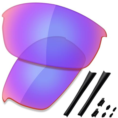 Saucer Premium Replacement Lenses & Rubber Kits for Oakley Flak Jacket Sunglasses High Defense - Shield G30 Polarized