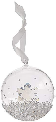Swarovski Weihnachtskugel Ornament, Kristall, weiß, 9.9